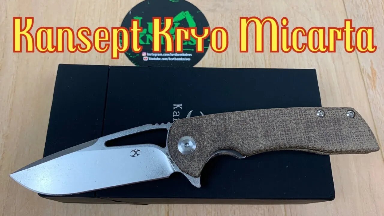 Kansept Kryo Micarta / includes disassembly/ lightweight budget friendly version of the Kryo !