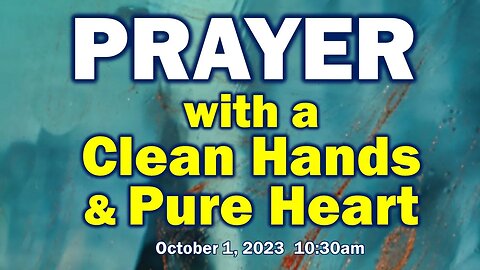 Emmanuel Lutheran Church Hunter Station, PA Sunday October 1, 2023 10:30am Principles of Prayer