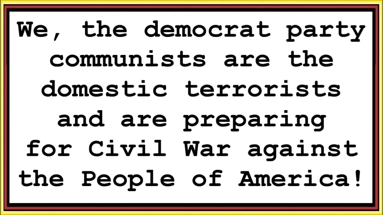 democrat party are preparing to attack the People of America who vote MAGA