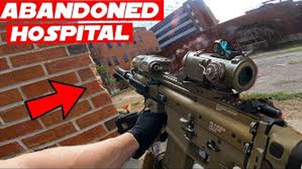 Abandoned Hospital Tokyo Marui SCAR-H Airsoft Gameplay!