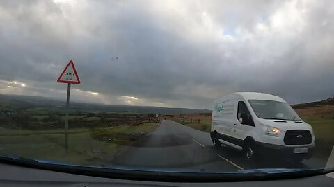 Driving from Cox Tor carpark Dartmoor 24th March 2023