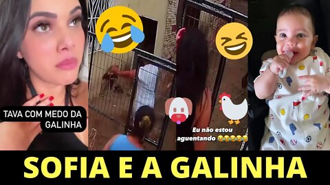 🥰😘O Caso da SOFIA e a GALINHA e EMILY Gritando Assustou BABAL Que Correu sem saber o que Acontecia🌻❤