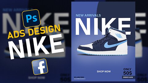 Nike Shose Ads Design In Photoshop | Graphic Designer | Ankit Team Creators