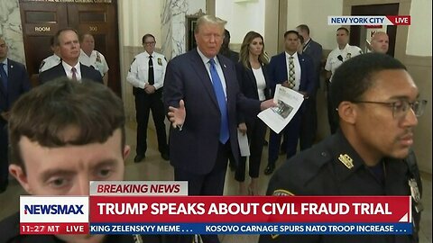 Trump attends first day of NYC trial