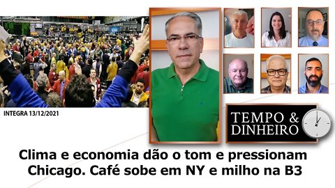 Clima e economia dão o tom e pressionam Chicago. Café sobe em NY e milho na B3