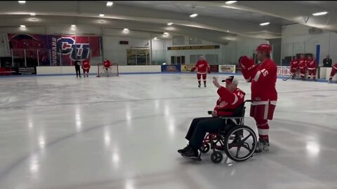 Red Wings fans give Vladimir Konstantinov a birthday serenade at charity game