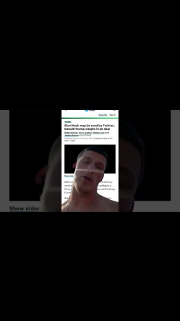 ELON MUSK: TWITTER DEAL UPDATE 7/11/22