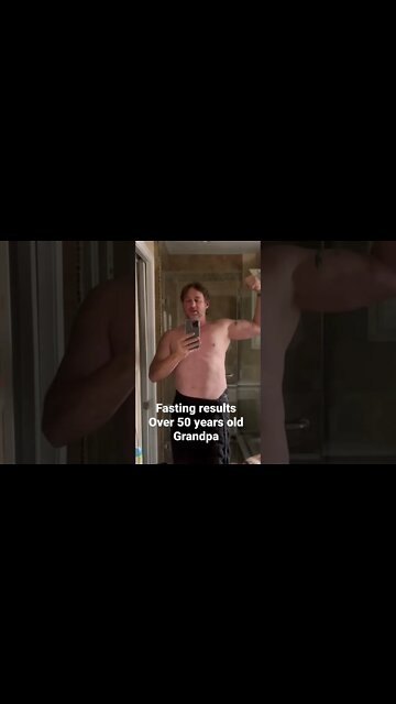 #Fasting results. Not working out getting abs and #muscles . Over 50 years old #grandpa