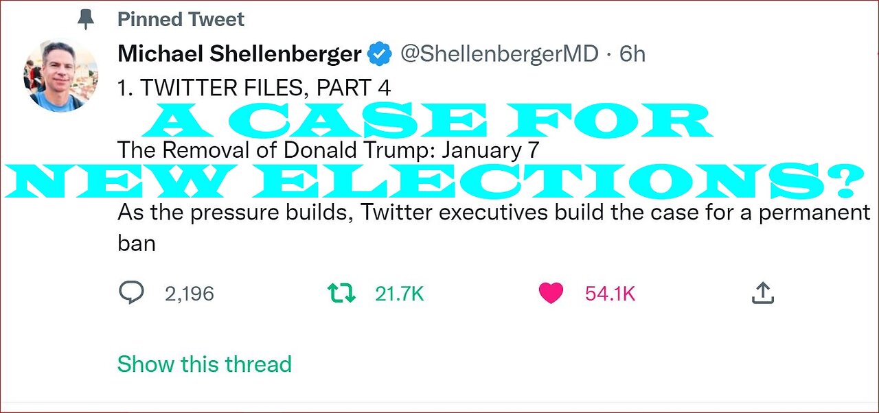 Twitter files 4.0 manufacturing a way to ban President Trump & kill free speech!