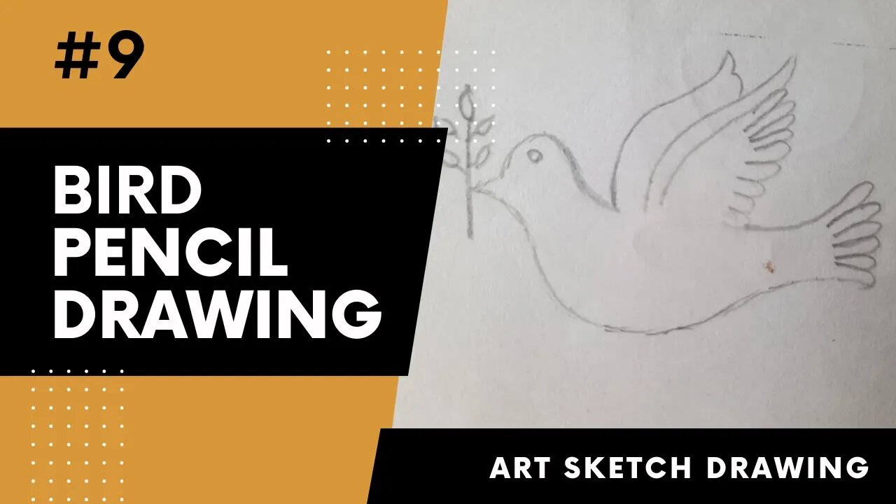 Bird Drawing Easy Step by Step l Bird Drawing Tutorial for Beginners l Easy Bird Drawing #artdrawing