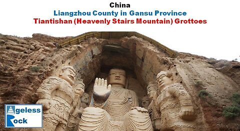 Amazing Giant Buddha of Tiantishan (Heavenly Stairs Mountain) Grottoes in China