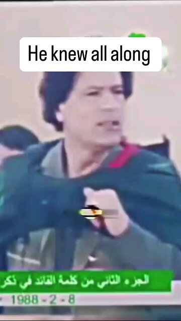 Here is what Gaddafi said about Palestine and zionist entity he knew the truth.