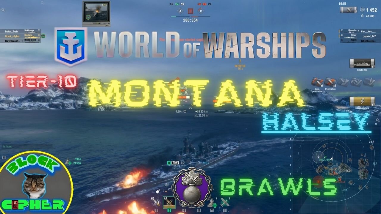 Brawls//Tier-10 MONTANA//W.E. Halsey//update 13.9 | World of Warships