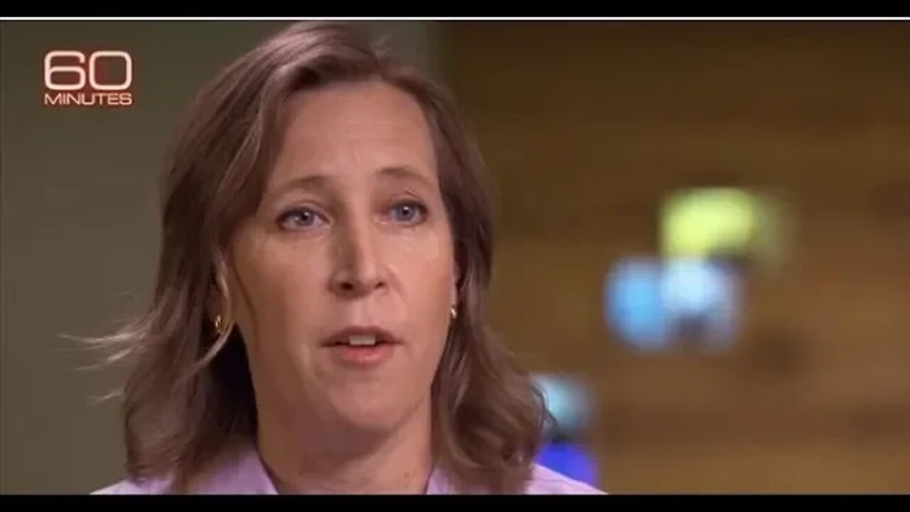 60 Minutes Interview With Youtube Susan Wojcicki On YouTube Censorship