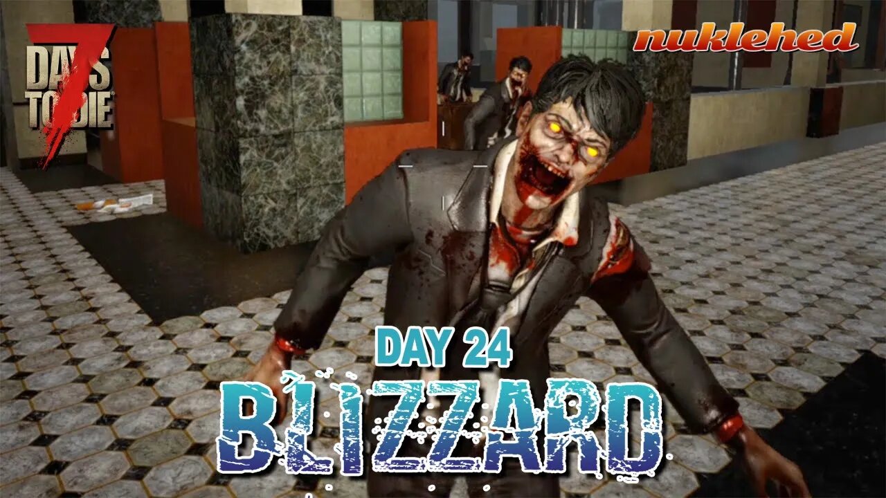 Blizzard: Day 24 | 7 Days to Die Alpha 19.2 Gameplay Series