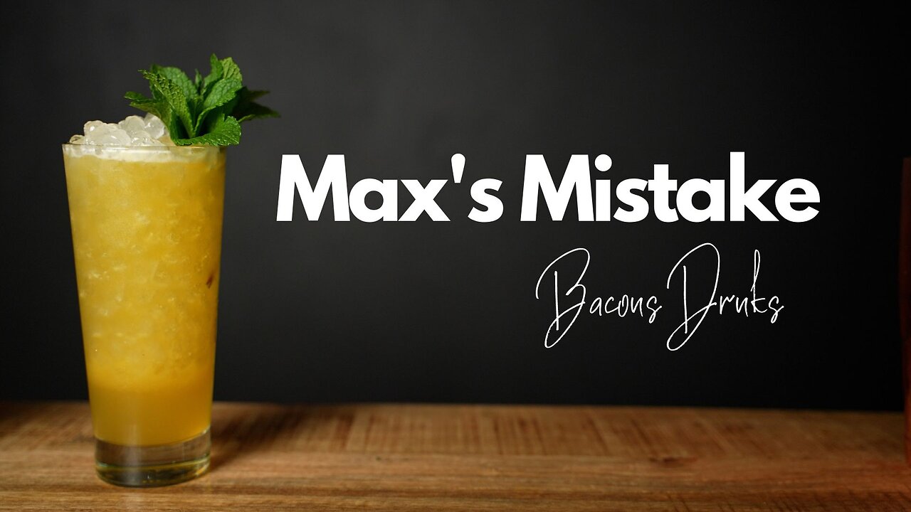 Max's Mistake- Passionfruit/Honey/Lemonade Cocktail