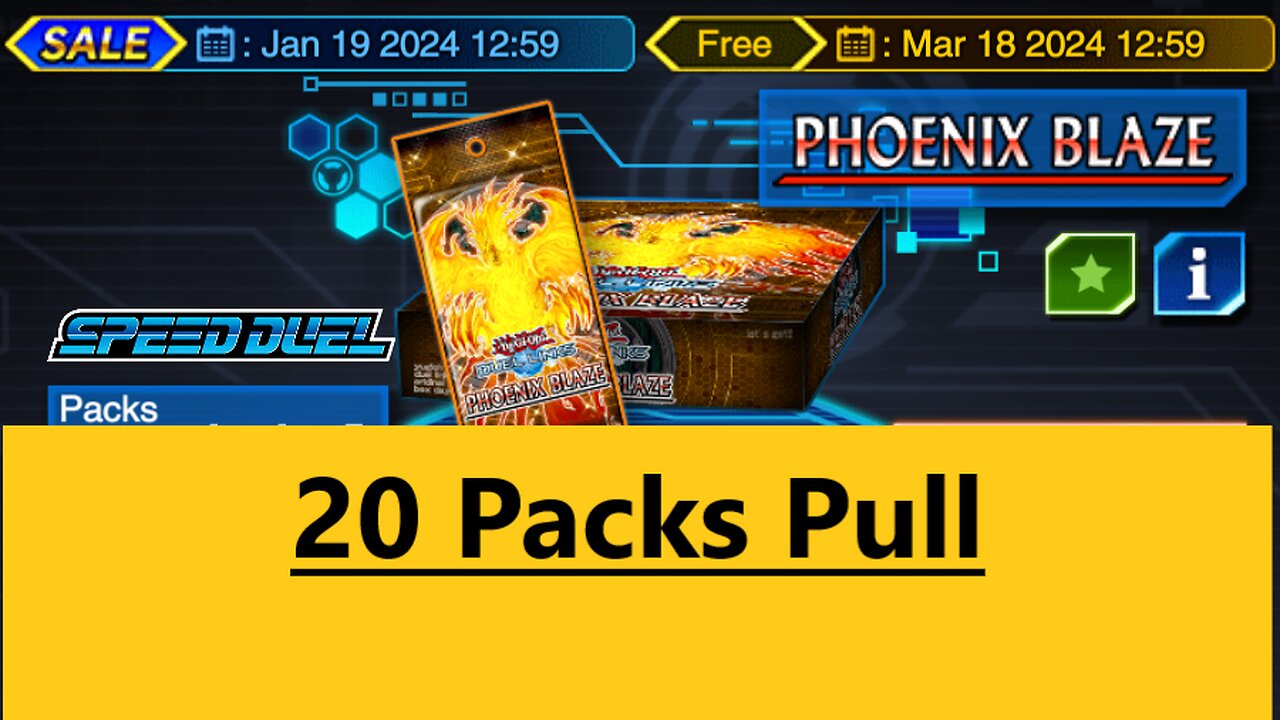 Duel Links: Phoenix Blaze 20 packs pull