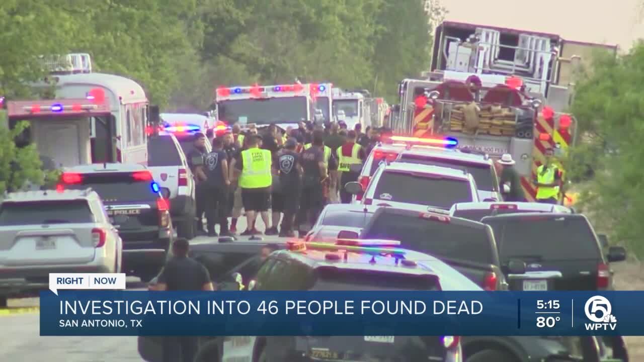 46 dead, 16 hospitalized after trailer of migrants found
