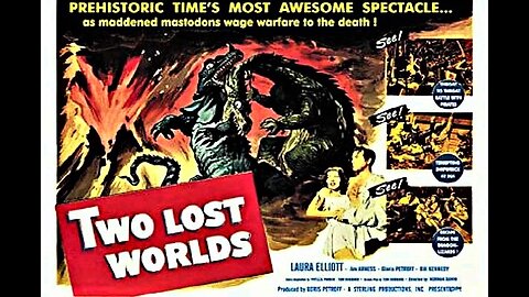 TWO LOST WORLDS 1951 Pirate Raiders are Pursued to an Island of Dinosaurs FULL MOVIE in COLOR