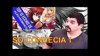 REACT Top 10 Melhores Animes Ecchis de Ação+Romance - Intoxi Anime - MELHOR DO MUNDO