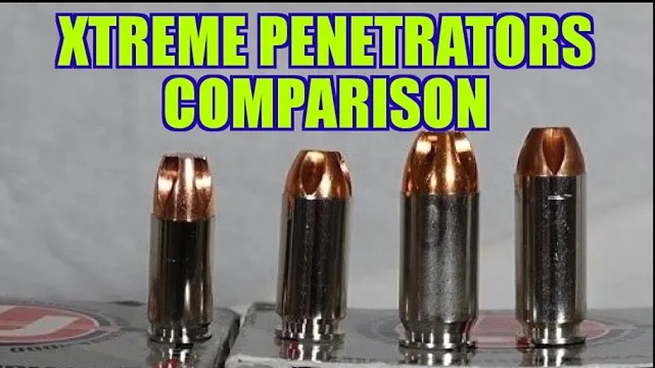 9mm vs. 40s&w vs. .45 Auto vs. 10mm. Underwood Xtreme Penetrator Review