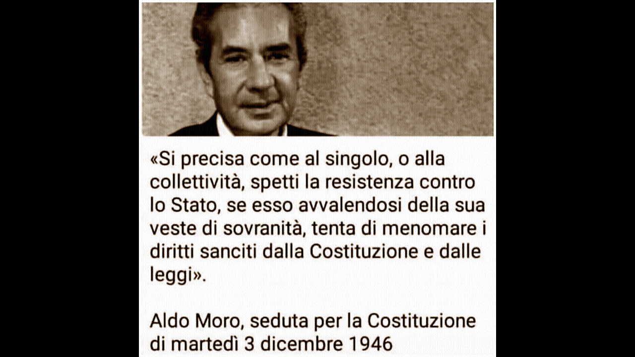 (23 APRILE 2024) - ANDREA COLOMBINI: “È DOVERE DI OGNI 'VERO PATRIOTA' #RESISTERE FERMAMENTE CONTRO LO STATO, SE ESSO ATTACCA DIRITTI INVIOLABILI... COME CI HA INSEGNATO ALDO MORO!!”😇💖🙏