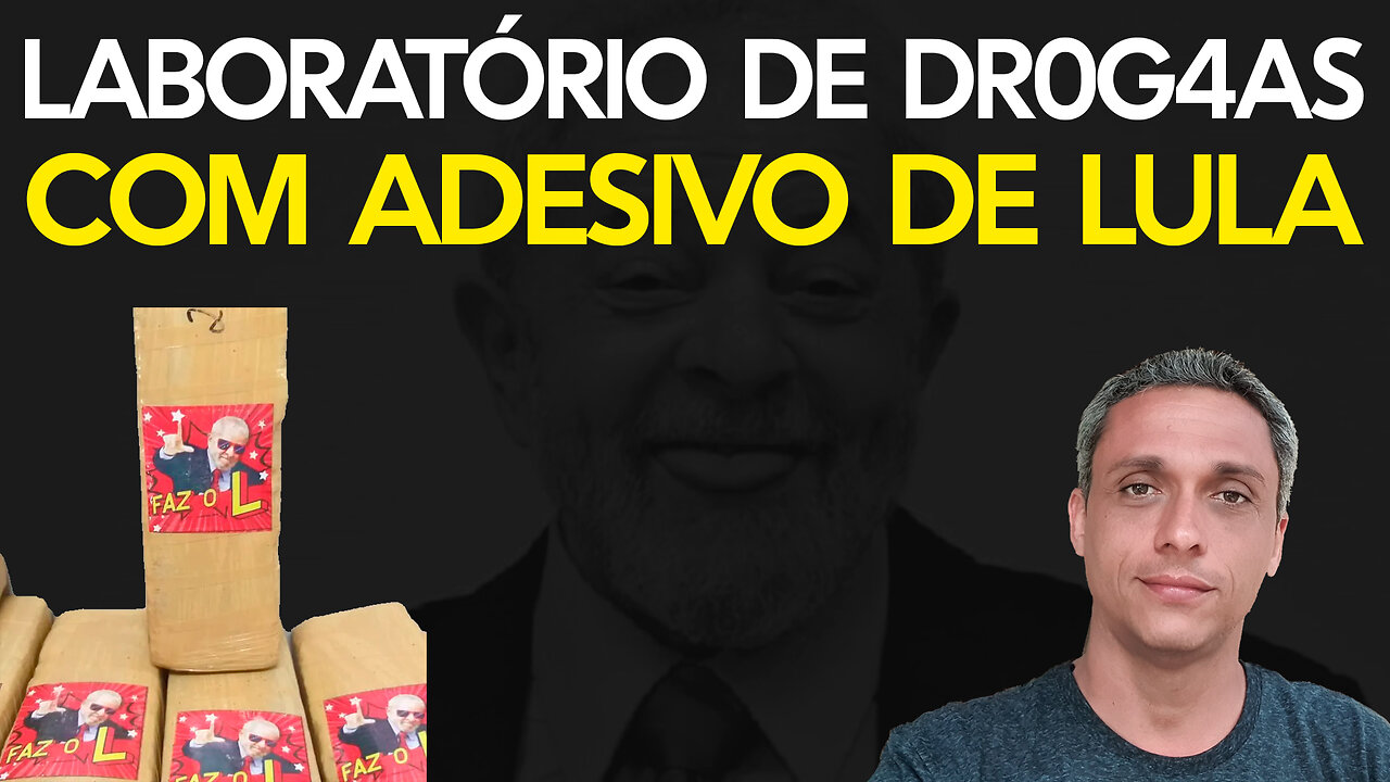 Passou despercebido - Adesivos de campanha do LULA em laboratório de produção de Dr0g4as