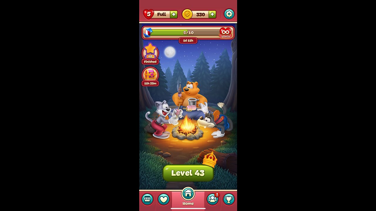Toon Blast Level 43