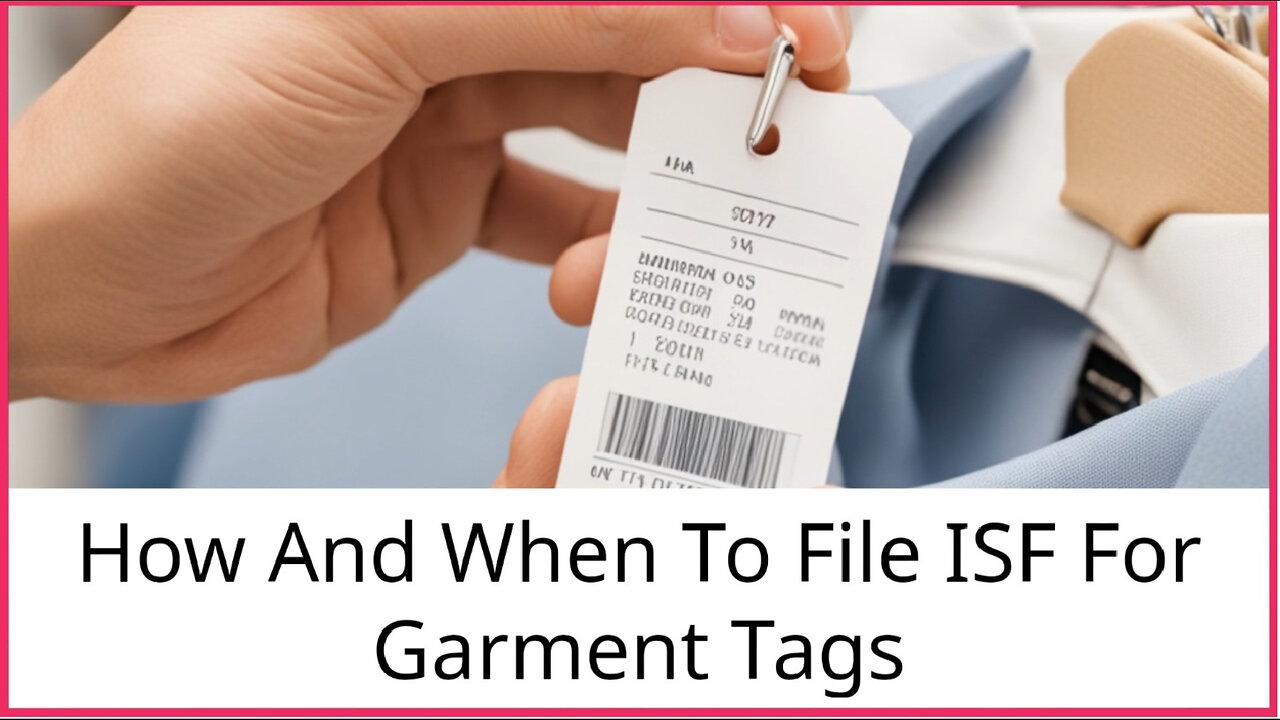 Mastering the ISF Process: Filing Garment Tag ISFs with Perfect Timing!