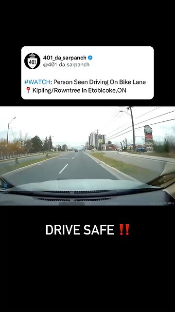 Dangerous Driver Using Bike Lane