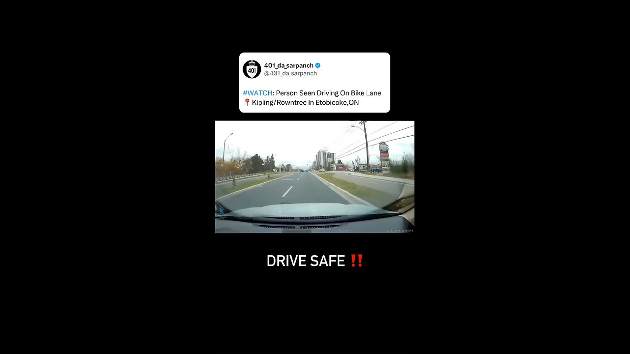 Dangerous Driver Using Bike Lane