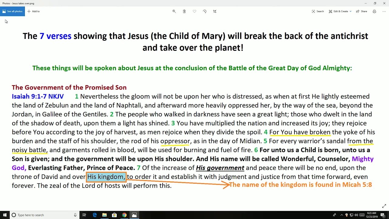 Jesus takes over