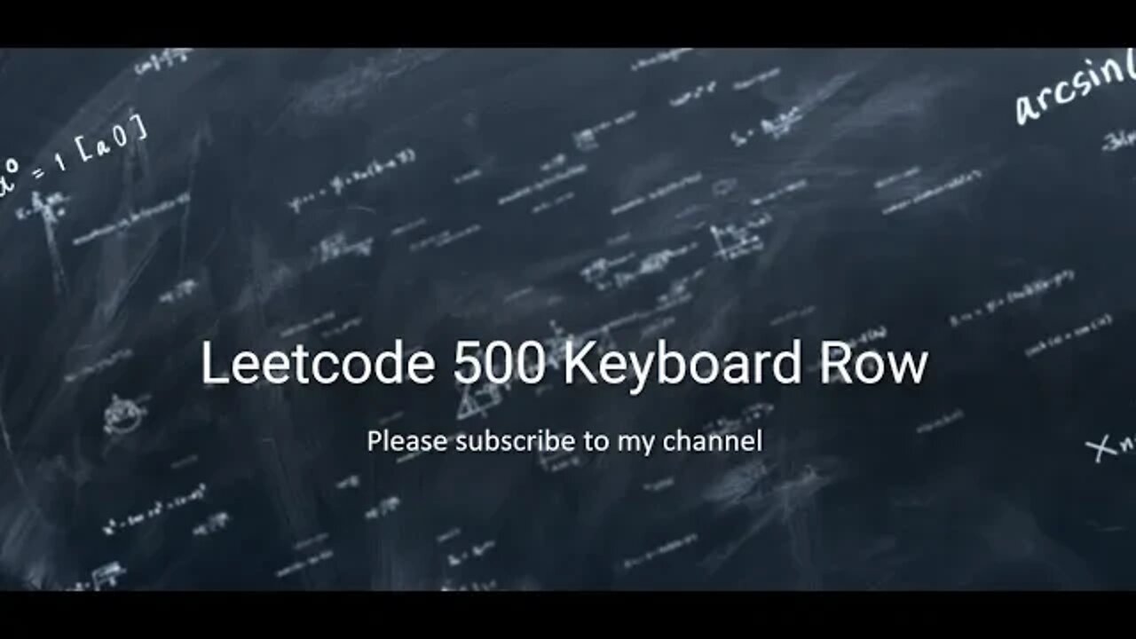 Leetcode 500 Keyboard Row