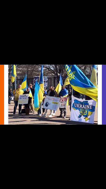 Ukrainian Protestors Outside The White House
