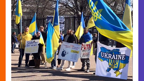 Ukrainian Protestors Outside The White House