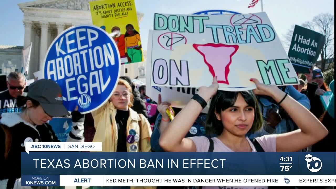 Texas abortion ban goes into effect