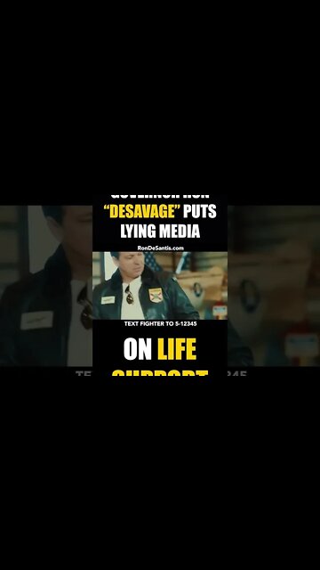 Governor Ron DeSantis "DeSavage" Top Gov Ad Puts Liberal Media on Ice