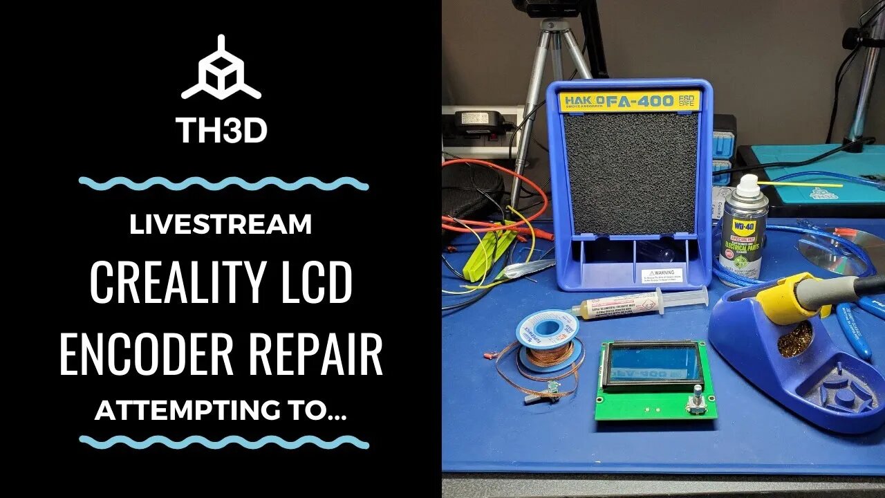 [LIVE] Soldering Work - Creality LCD Encoder Repair