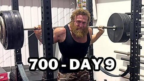 700 Day 9 Squat PB attempt 255kg/562lbs