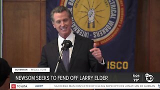 Last minute push for votes in California recall election