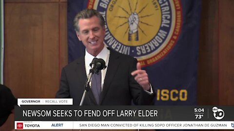 Last minute push for votes in California recall election