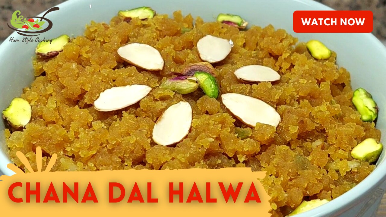 Chana Dal Halwa | Bengal Gram Pudding | Lentil Dessert | Protein