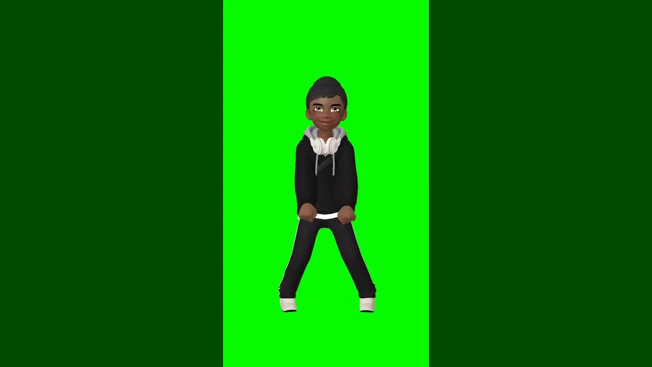 Vídeo de Animação - Avatar correndo - Chroma Key - Green Screen