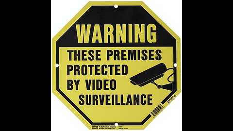 Private Property No Trespassing Sign, 3-Pack TOHAO 24 Hour Video Surveillance Signs, 10x7 Inche...