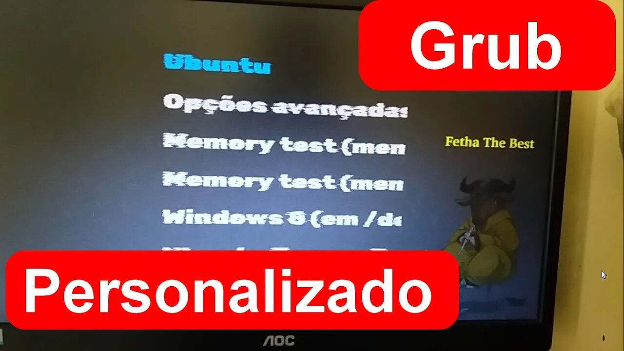 Temas Personalizados no Grub do Linux (menu de inicialização do Computador com temas)