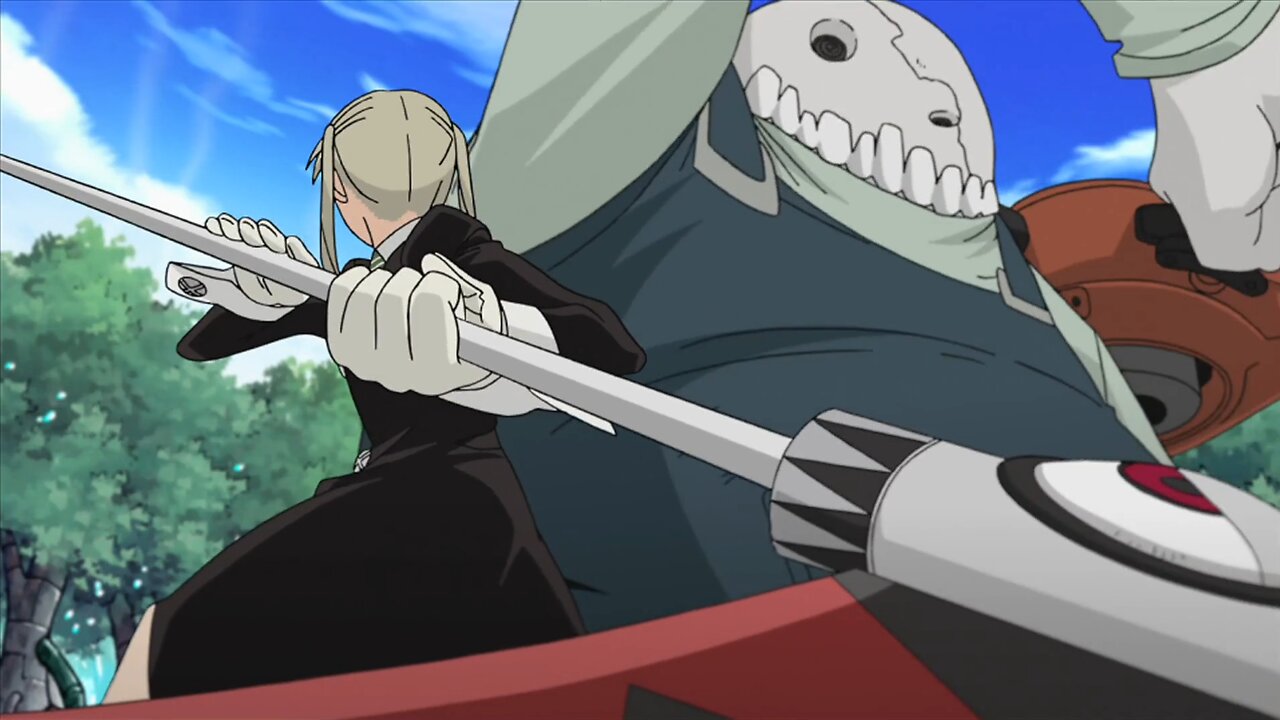 Soul Eater - Maka and Crona vs Giriko and Oldest Golem