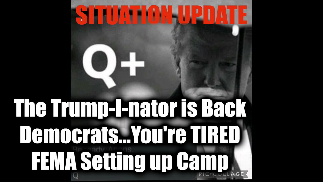 Situation Update 11/12/2024 - The Trump-I-nator is Back, Democrats...You're TIRED.