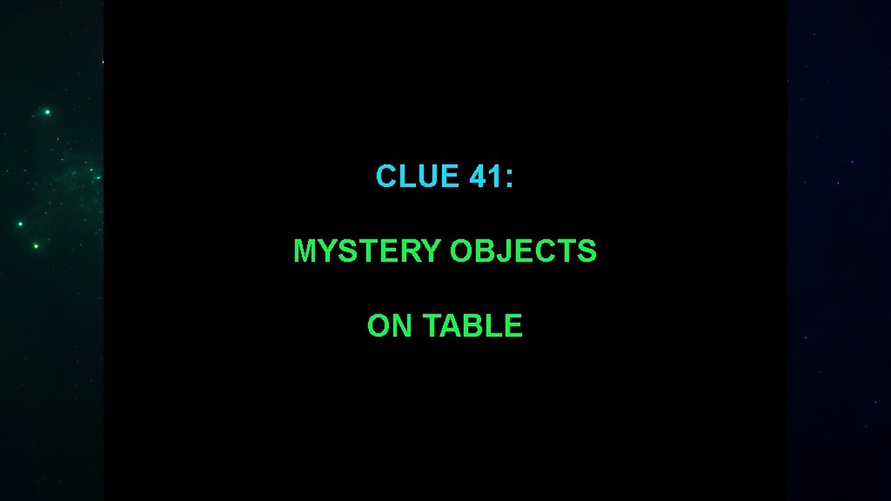 Clue 41 (The "Alien Interview" Video Analysis 2013/2014/2015)