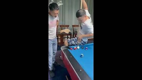 funny billiards video 😄😄