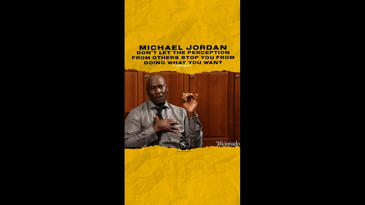 #michaeljordan Don’t let the perception from others stop you from doing what you want
